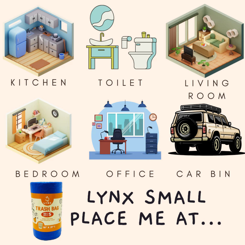 Beg Sampah Garbage Bag XXL Size 35x42 cm - 10 Pieces (1 roll)