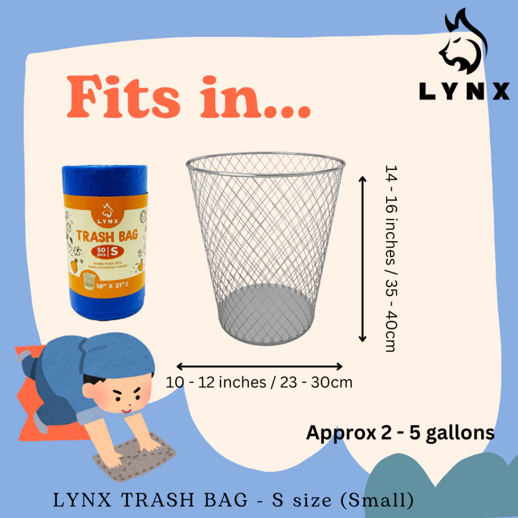 Beg Sampah Garbage Bag S Size 46 x 54 cm - 50 pieces (1 roll)