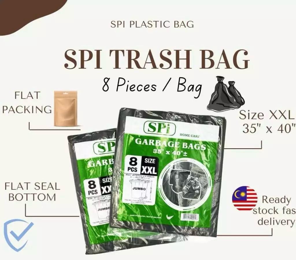 Beg Sampah Garbage Bag Size XXL 89 x 102cm - 8pcs (2 paket)