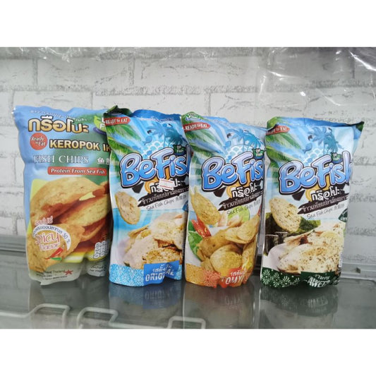 Befish Hot and Spicy Flavour Crispy Fish Chips 80g